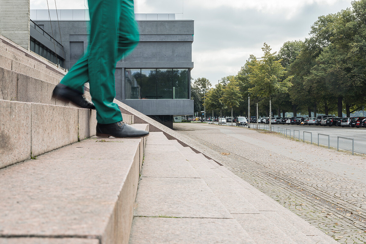 Stufen am Sprengelmuseum Hannover